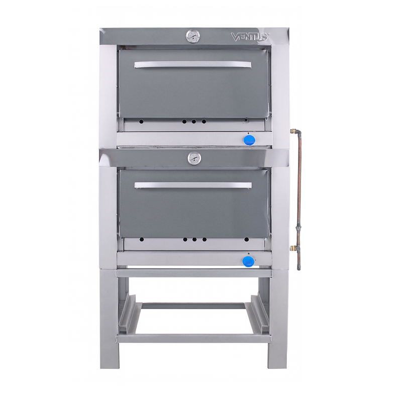 HORNO DOBLE CAMARA 65 X 65 GLP Gris