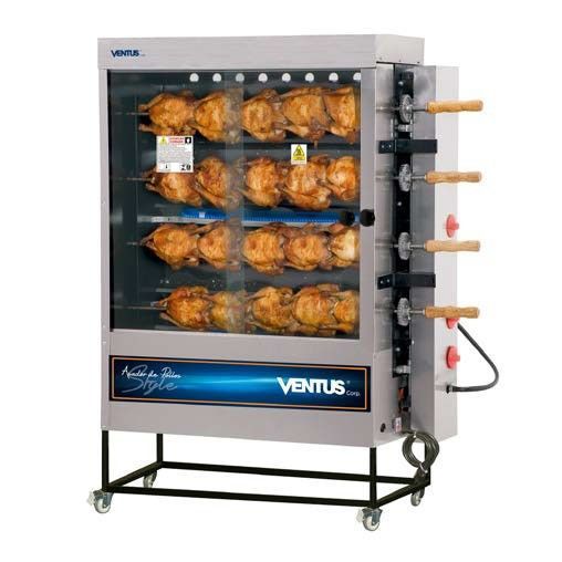 VENTUS ASADOR DE POLLO 4 ESP.QUEM.TUBULAR PR-623N-0