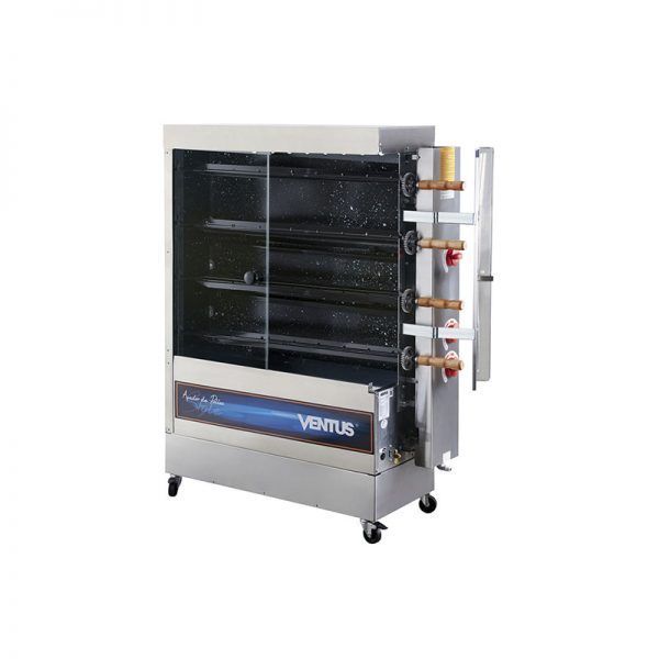 VENTUS ASADOR DE POLLO 4 ESP.QUEM.TUBULAR PR-623N-1