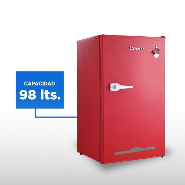 FRIGOBAR RETRO LFB-90R ROJO-2