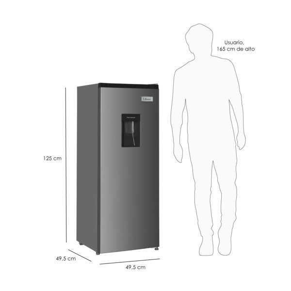 REFRIGERADOR MONOPUERTA FRIO DIRECTO 167 LTS LRM-178DFIW-3