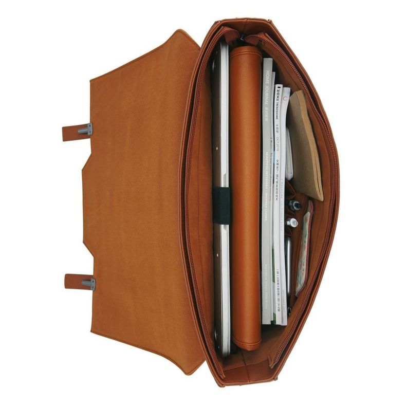 Ecosusi Bolso Maletín WORKS para laptop de hasta 15.6 '' - camel-5