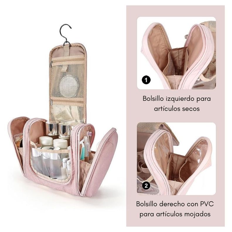 Bagsmart Neceser Organizador Colgante Atlas - Rosado-4