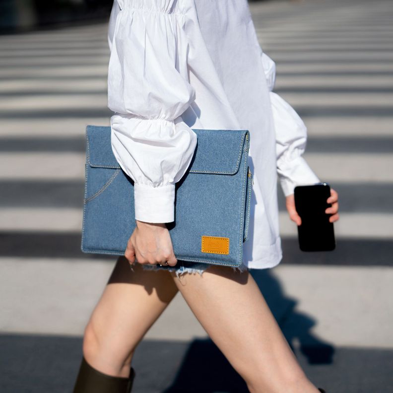 Tomtoc H26 Bolso Denim Para Macbook AIR/Pro de 13''-3