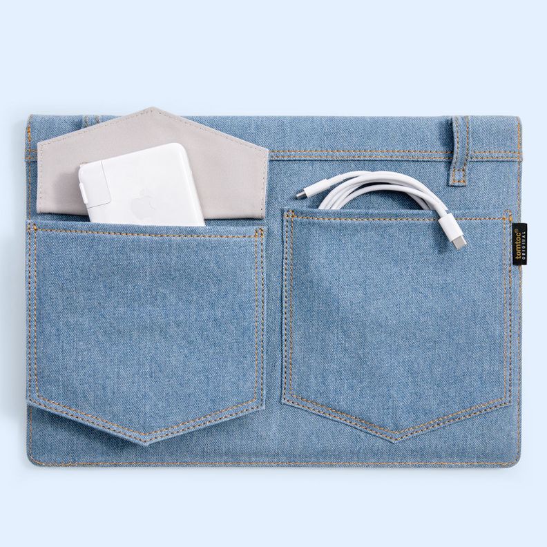 Tomtoc H26 Bolso Denim Para Macbook AIR/Pro de 13''-1