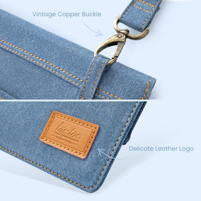 Tomtoc H26 Bolso Denim Para Macbook AIR/Pro de 13''-5