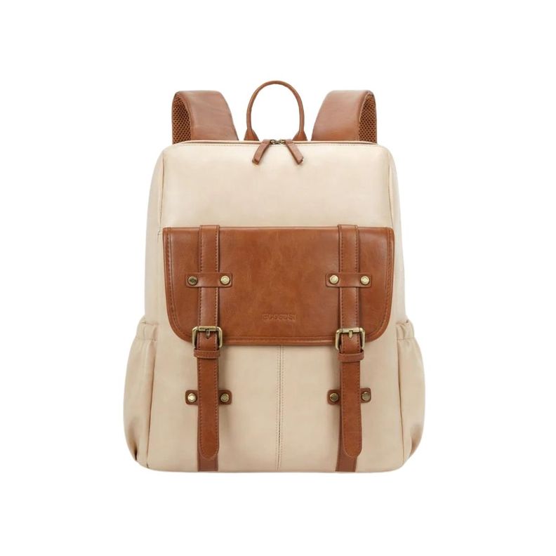 Ecosusi Mochila Scarlett para Notebook 15,6” - Beige Café-0