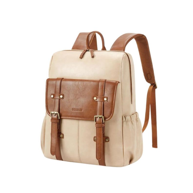 Ecosusi Mochila Scarlett para Notebook 15,6” - Beige Café-3