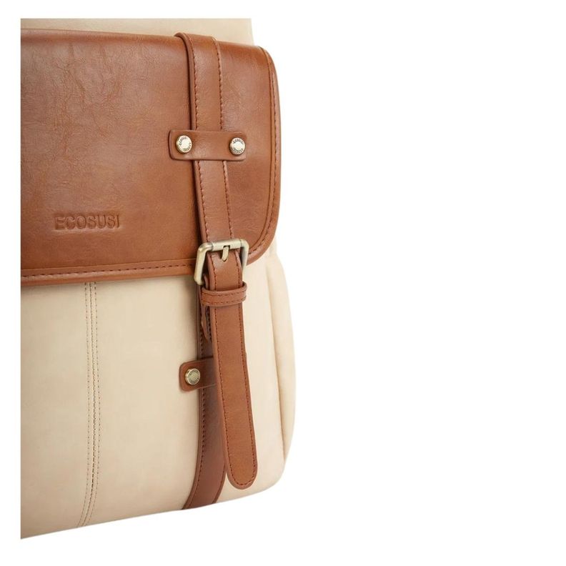 Ecosusi Mochila Scarlett para Notebook 15,6” - Beige Café-5