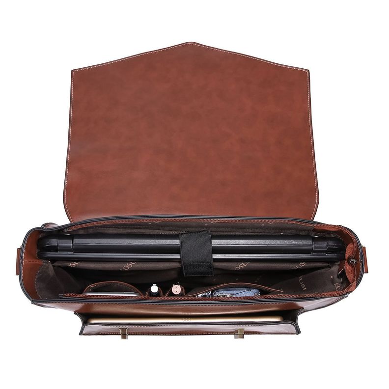 Ecosusi Maletín & mochila CLASSIC  para laptop 15.6" - café-4