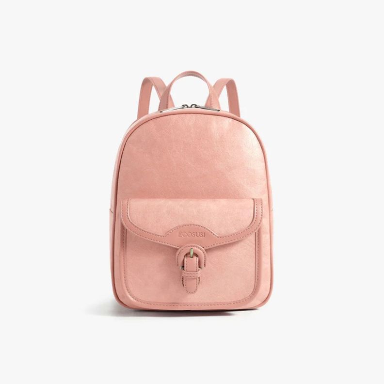 Ecosusi Mini Mochila Evelina de Papel Lavable Ecologico 11" Rosado