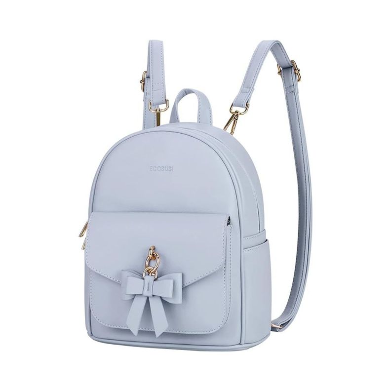 Ecosusi Mini Mochila con Lazo - Celeste-0