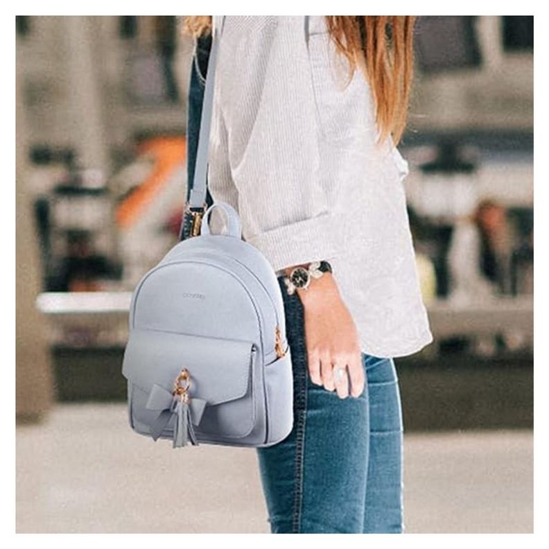 Ecosusi Mini Mochila con Lazo - Celeste-1