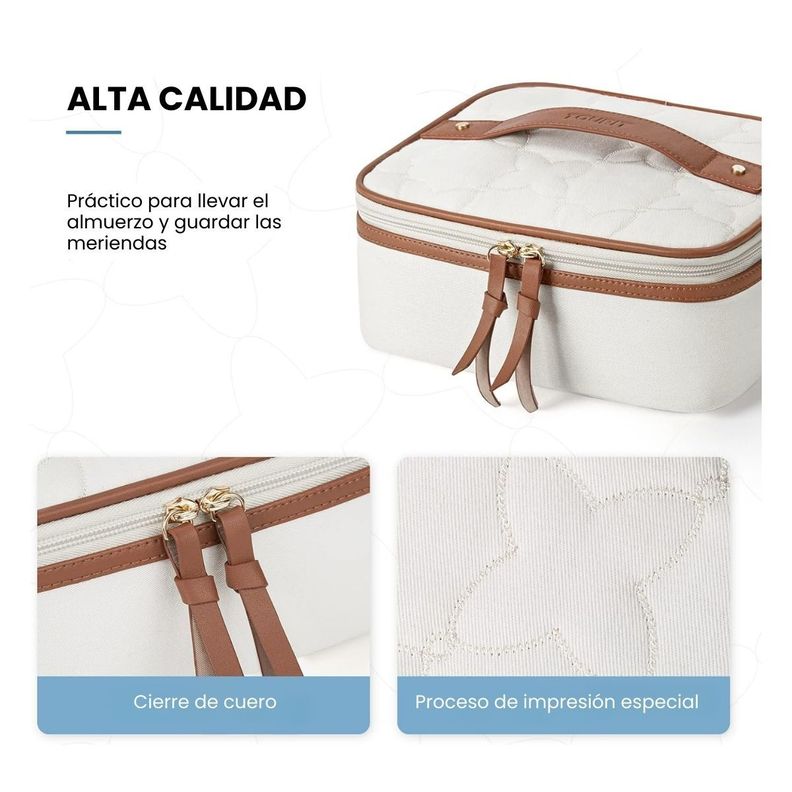 Tourit Lonchera Térmica Portátil 5L - Marrón y Beige-5