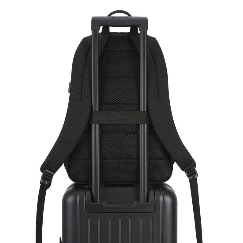 Bagsmart Mochila de viaje para notebook de 15.6" - Negro-5