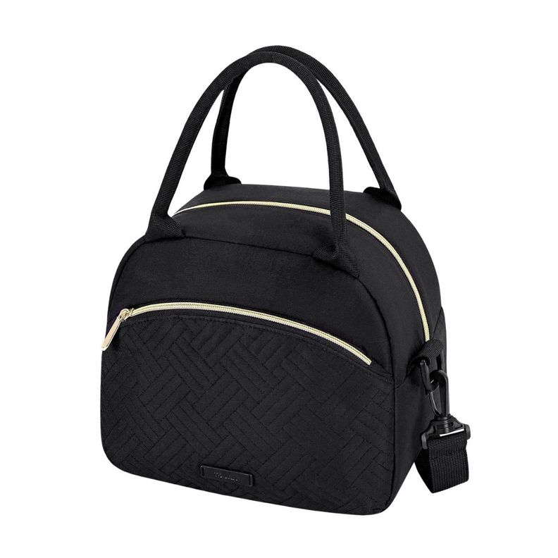 Tourit Lonchera Térmica Femenina 9.4L - Negro Tejido-0