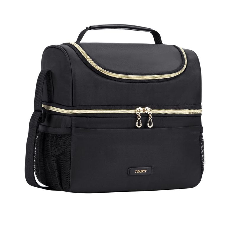 Tourit Lonchera Térmica de Doble Compartimiento 9L- Negro-0