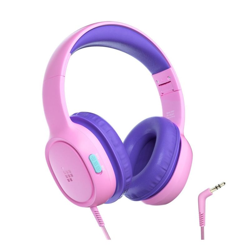 Tronsmart Audífonos con Cable KH01 para Niños Rosa Violeta-0
