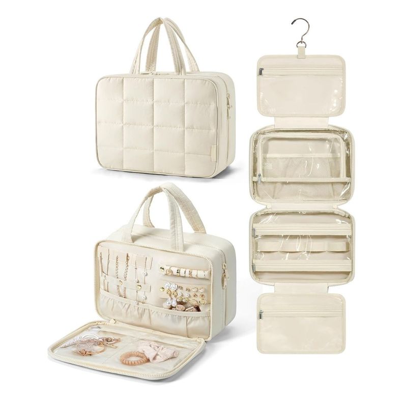 Bagsmart Neceser Multifuncional Spacesaver Puffy Grande - Beige-1