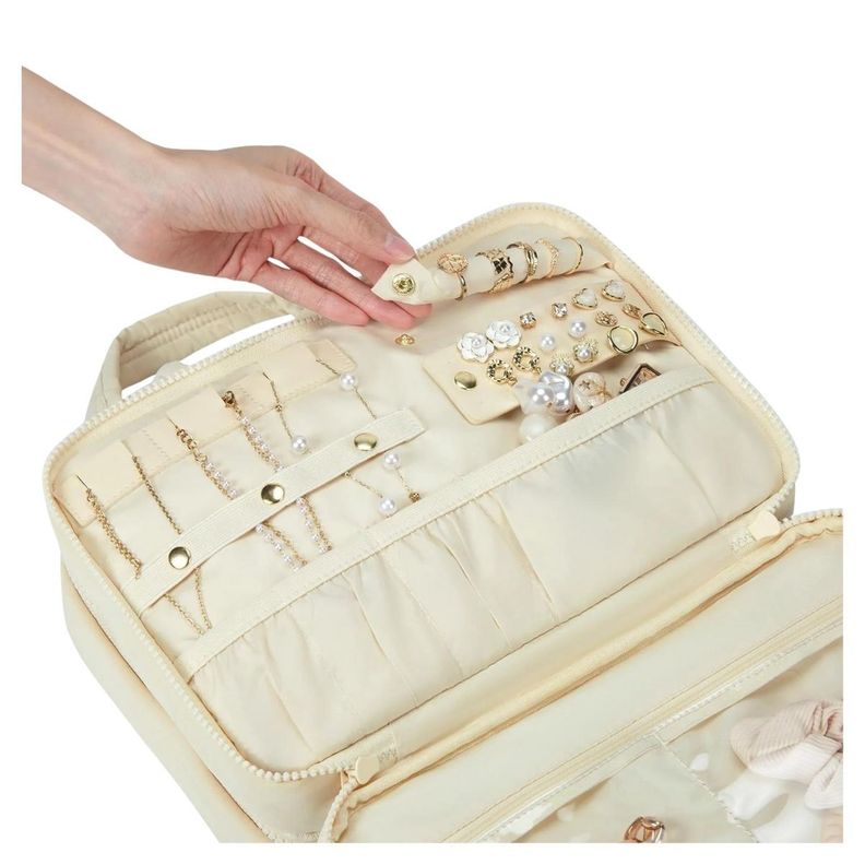 Bagsmart Neceser Multifuncional Spacesaver Puffy Grande - Beige-3