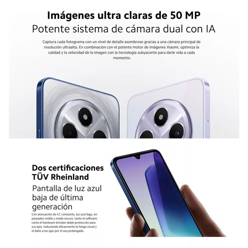 Xiaomi Redmi 14C 4G 8GB + 256GB Negro Medianoche-6