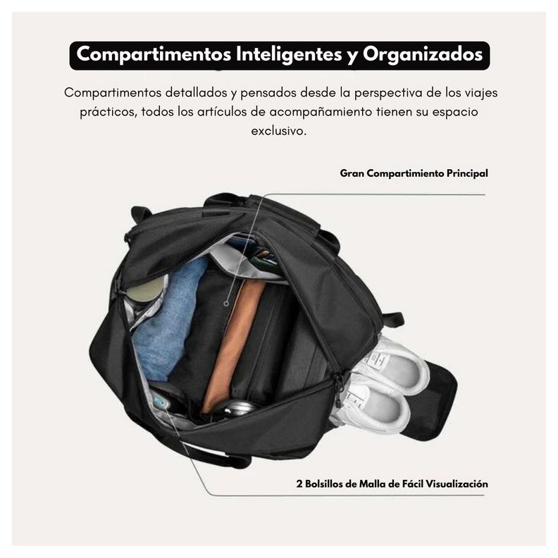 Tomtoc Bolso de Viaje Navigator-T31 para Macbook 16" (30L) - Negro-3