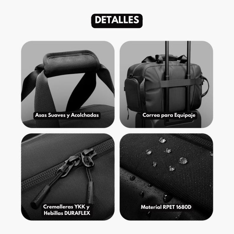 Tomtoc Bolso de Viaje Navigator-T31 para Macbook 16" (30L) - Negro-6