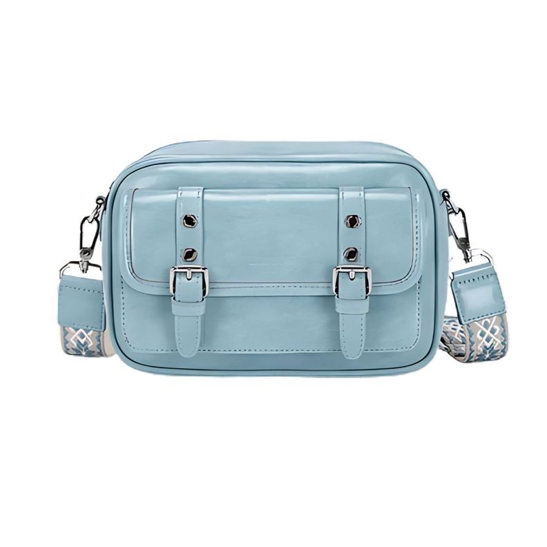 Ecousi Bolso Mensajero Mia con Correa Ancha - Azul-0
