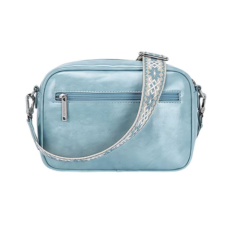 Ecousi Bolso Mensajero Mia con Correa Ancha - Azul-5