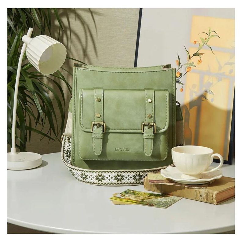 Ecosusi Bolso Mensajero Sophie para tablet 11" - Verde-5