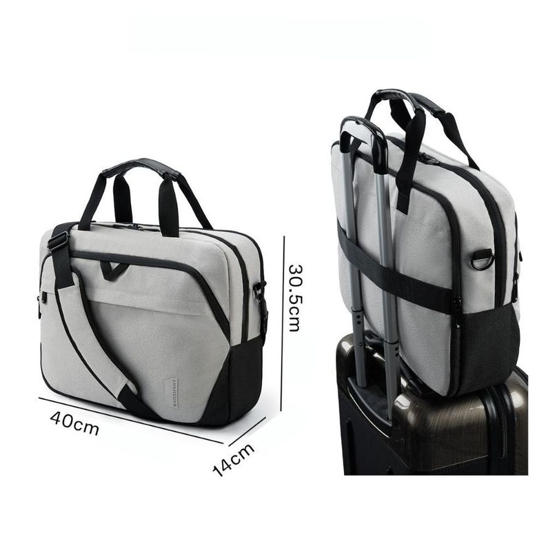 BAGSMART Maletín notebook 15.6” - Gris-2