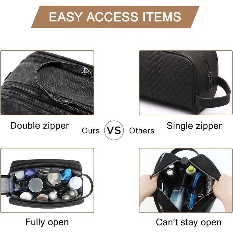 Bagsmart - Neceser de aseo para hombres - Negro-5