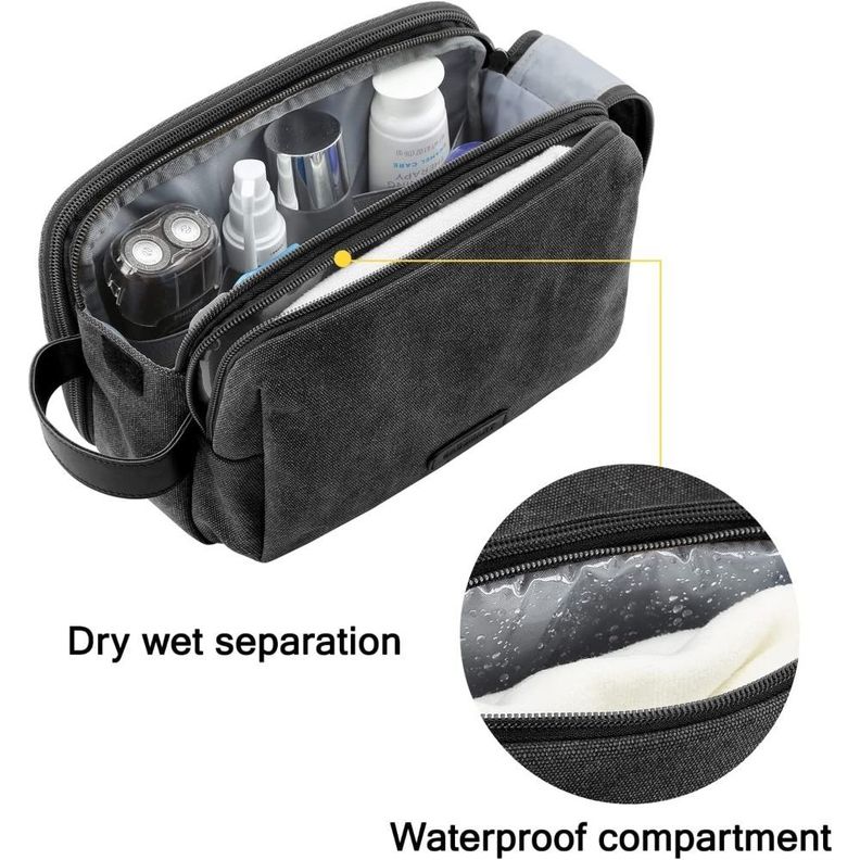 Bagsmart - Neceser de aseo para hombres - Negro-2