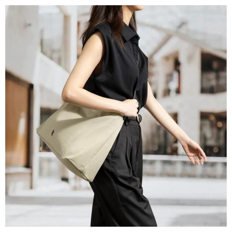 Tomtoc Bolso Tote Versatile-T28 + Funda Notebook 14" - Beige-2