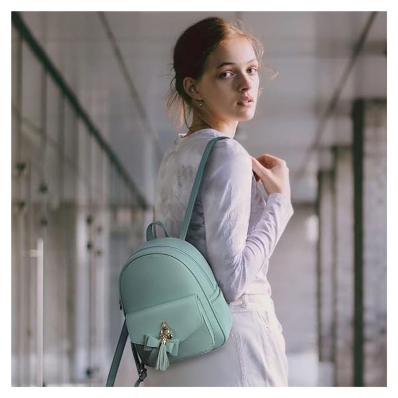 Ecosusi Mini Mochila con Lazo - Verde-1