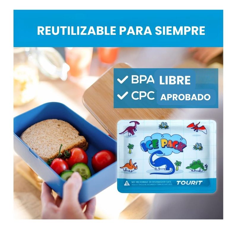 Tourit Hielos Reutilizables para Niños Pack x4-3