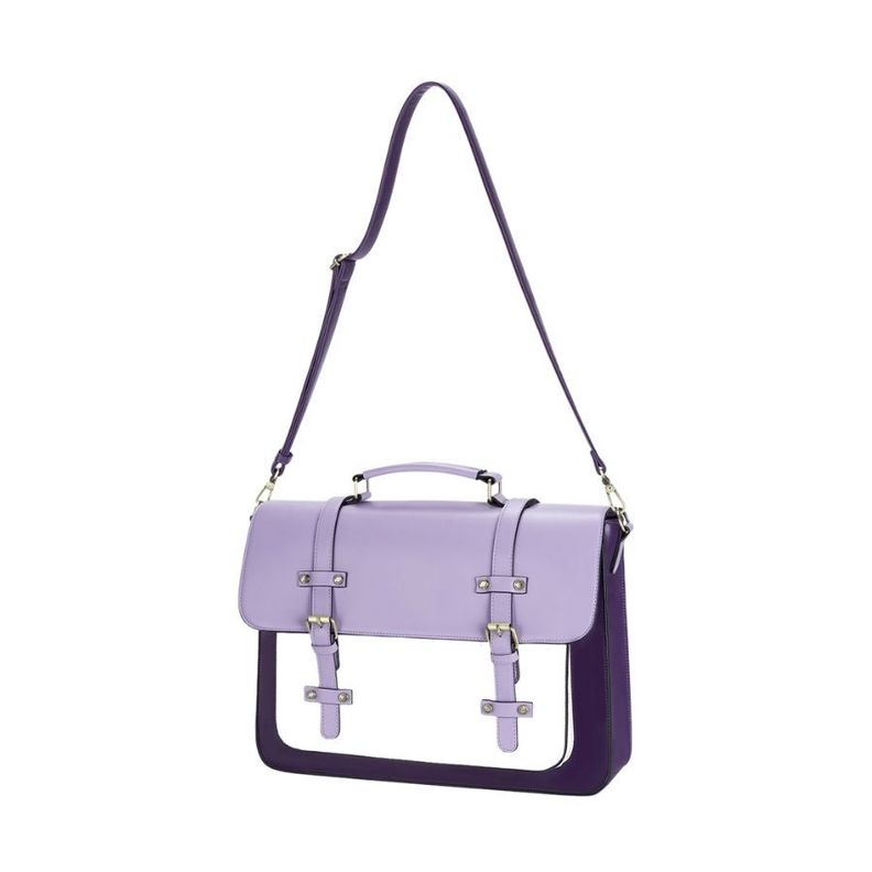 Ecosusi Mochila y Maletín Vintage Sombre para Notebook 15,6" - Morado-2