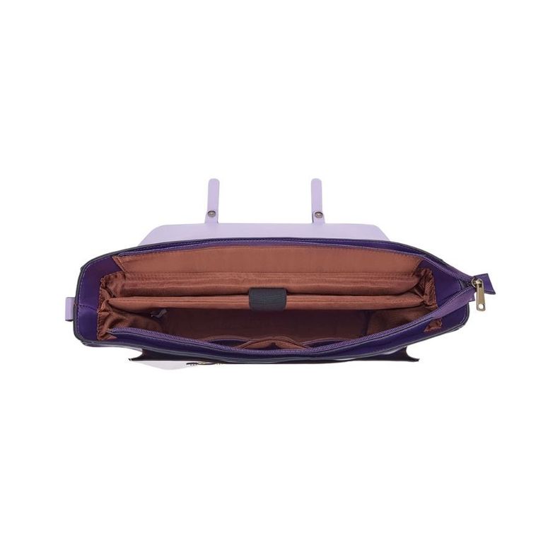 Ecosusi Mochila y Maletín Vintage Sombre para Notebook 15,6" - Morado-5
