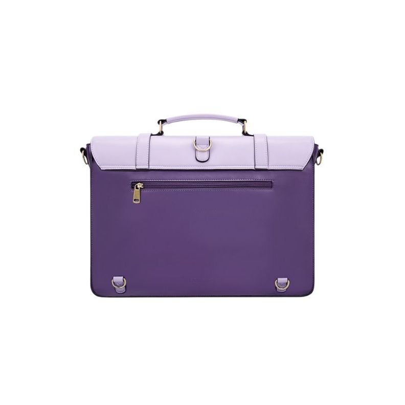 Ecosusi Mochila y Maletín Vintage Sombre para Notebook 15,6" - Morado-6