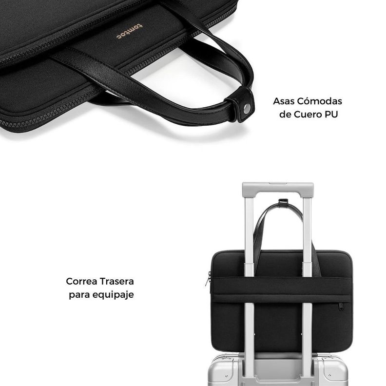 Tomtoc Bolso de Hombro Versatile-A12 MacBook Pro 14" M3/M2/M1 - Negro-5