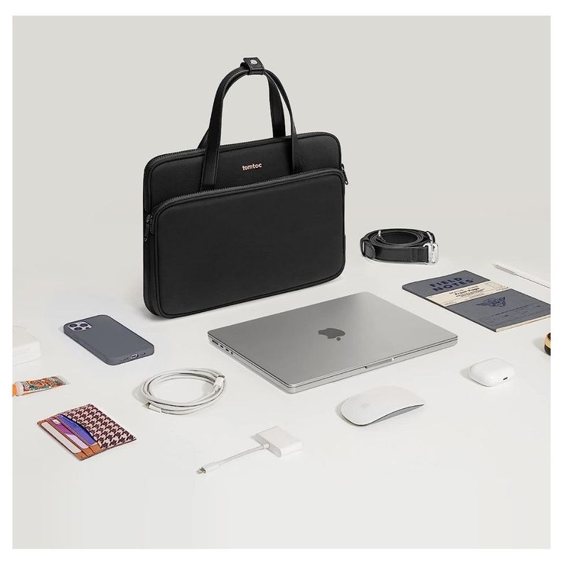 Tomtoc Bolso de Hombro Versatile-A12 MacBook Pro 14" M3/M2/M1 - Negro-6