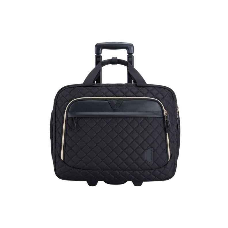 Bagsmart Maletín Viajero con Ruedas Motiv 17.3" - Negro Tejido-1