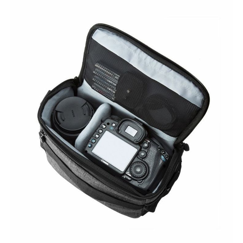 Bagsmart Bolso de hombro para cámara Montreal –Negro-6