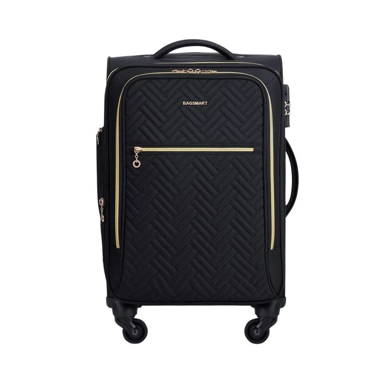 Bagsmart Maleta de Mano Acolchada Bonchemin Expandible 43L-51L - Negro-0