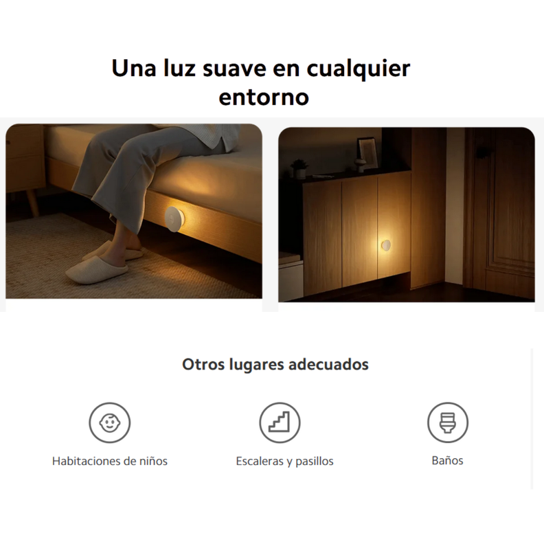 Xiaomi Lámpara con Sensor de Movimiento Night Light 3 Blanco-6