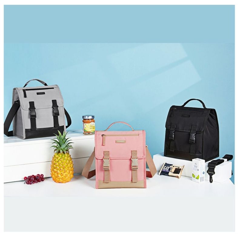 Tourit Lonchera Térmica con Hebillas 11L - Rosado-7