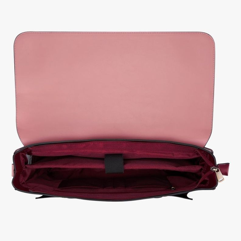 Ecosusi Mochila y Maletín Vintage Sombre para Notebook 15,6" - Rosado-2