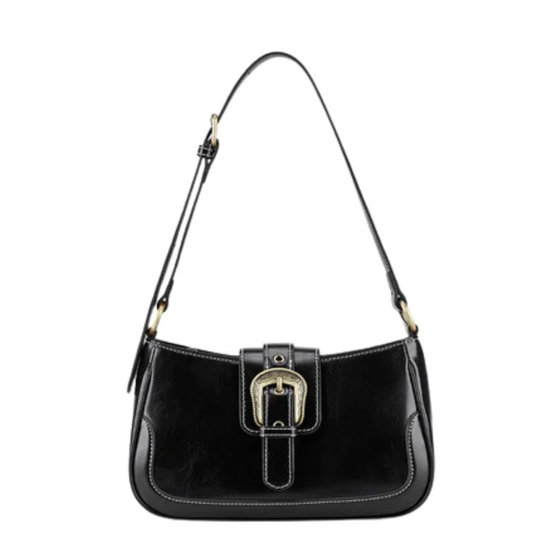 Ecosusi Cartera Vintage Alison de Uso Diario - Negro-0