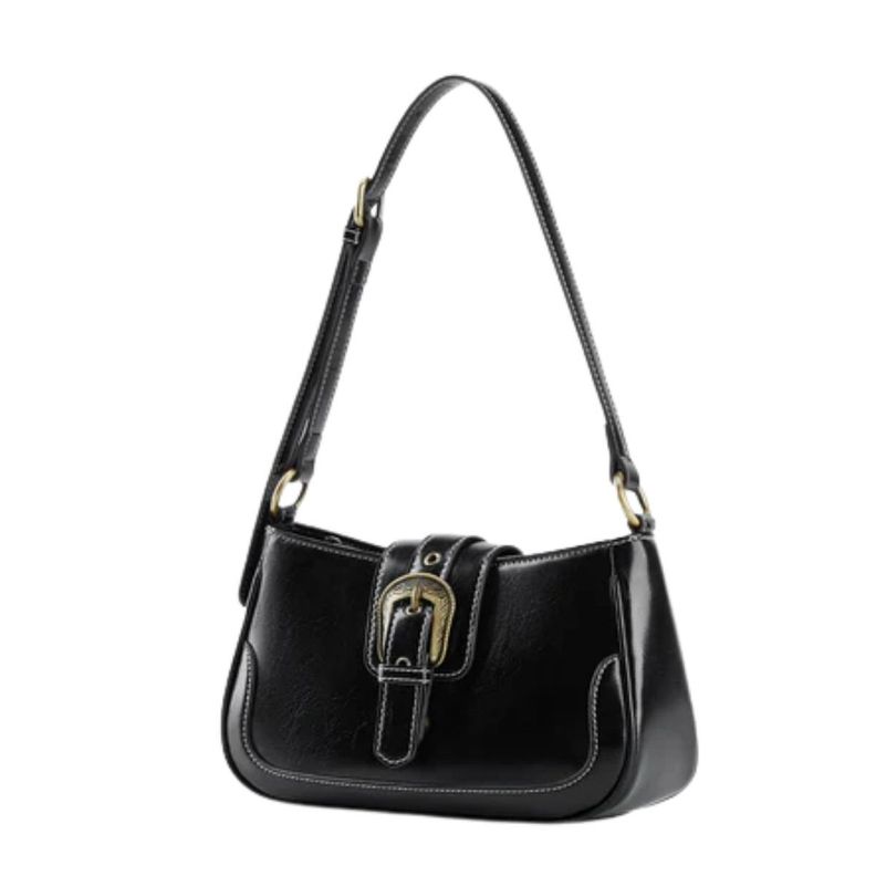 Ecosusi Cartera Vintage Alison de Uso Diario - Negro-1
