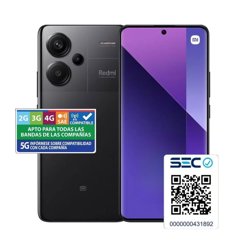 Xiaomi Redmi Note 13 PRO Plus 5G 12GB+512GB Negro-1